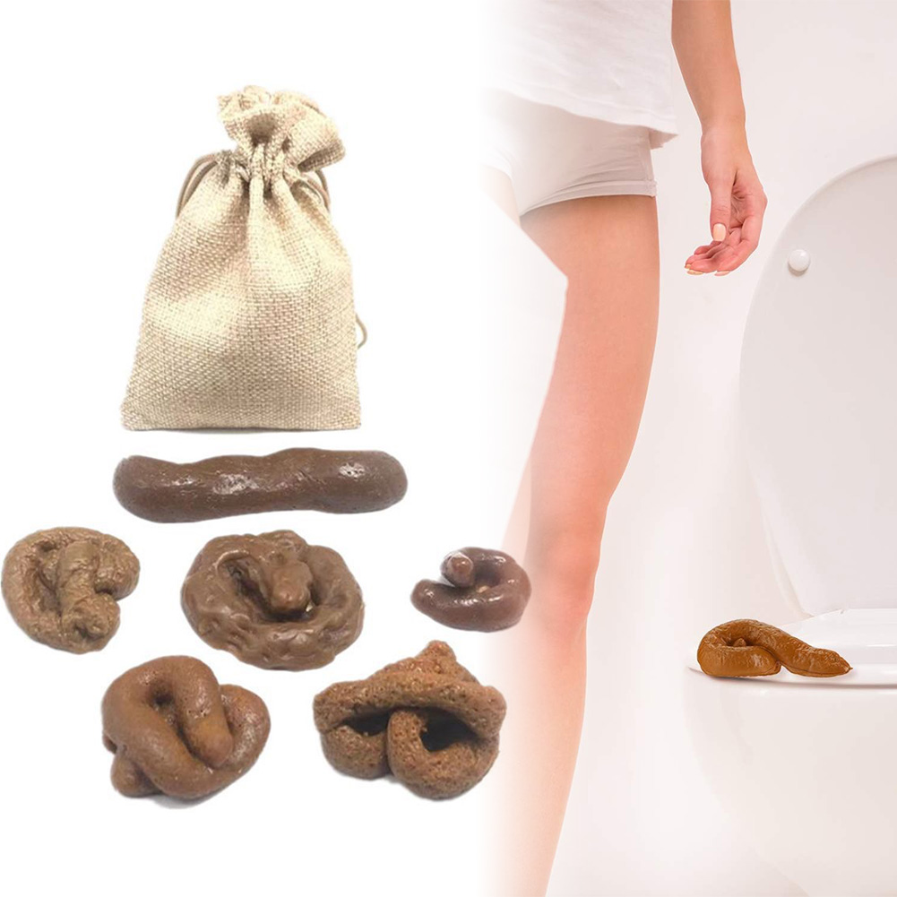 Fake Poop Gag Gift - 6Pcs/Set Poop Prank Toy Different Shapes