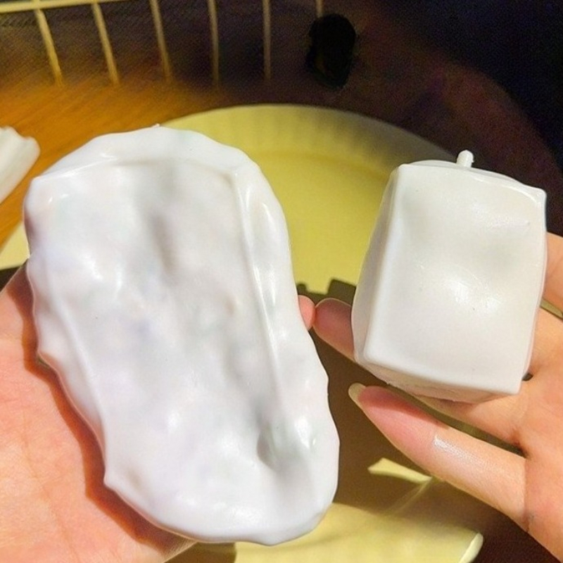 Novelty Gifts - Tofu Stress Ball Shapeable Non-Bounce Crunchy