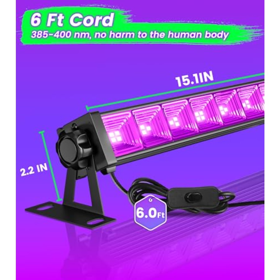 4W Pack LED Black Light Bar, B - Party Supplies ulasan dan harga