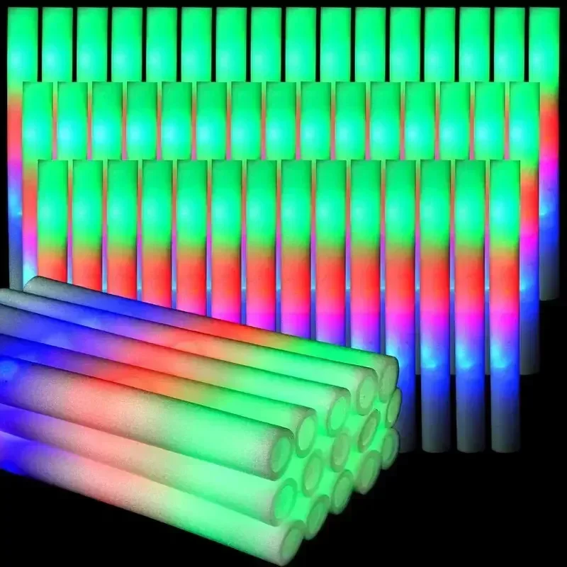 30Pcs Foam Glow Sticks with 3  - Flashing Led Foam Sticks Party ulasan dan harga