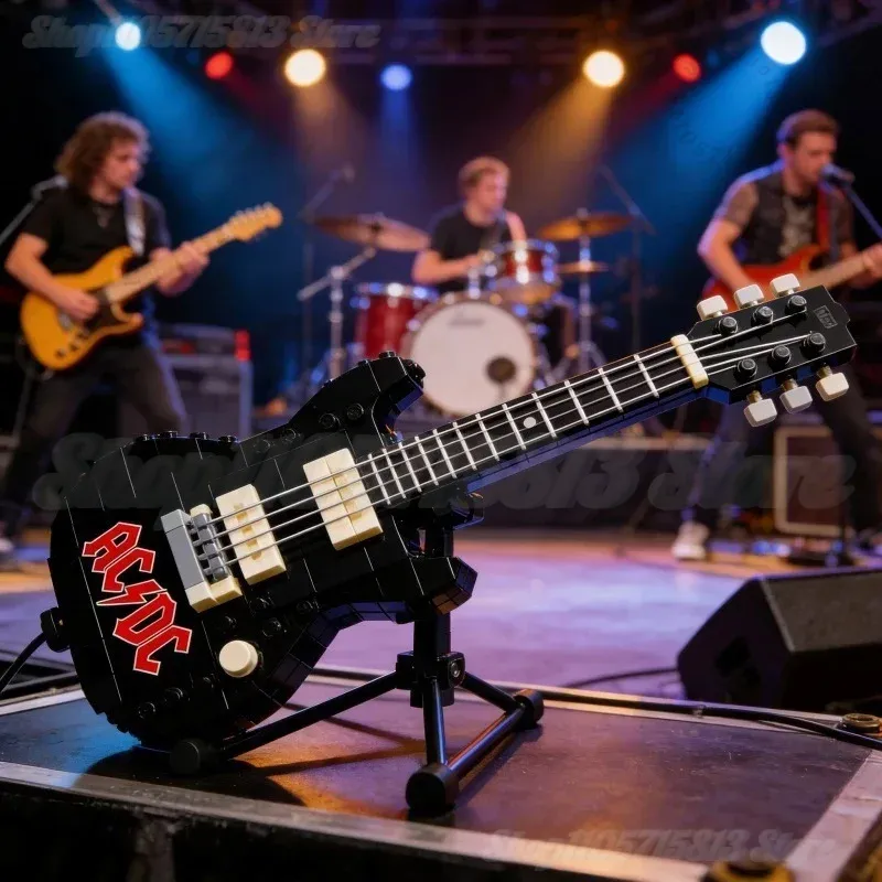 Brick Guitar Model Kit DIY Min - Novelty Gifts ulasan dan harga