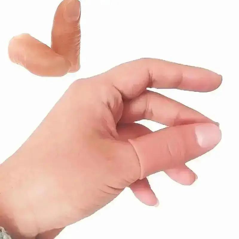 5Pcs/Set Hot Fakes Soft Thumb  - Thumb Tip Magic Trick Set ulasan dan harga
