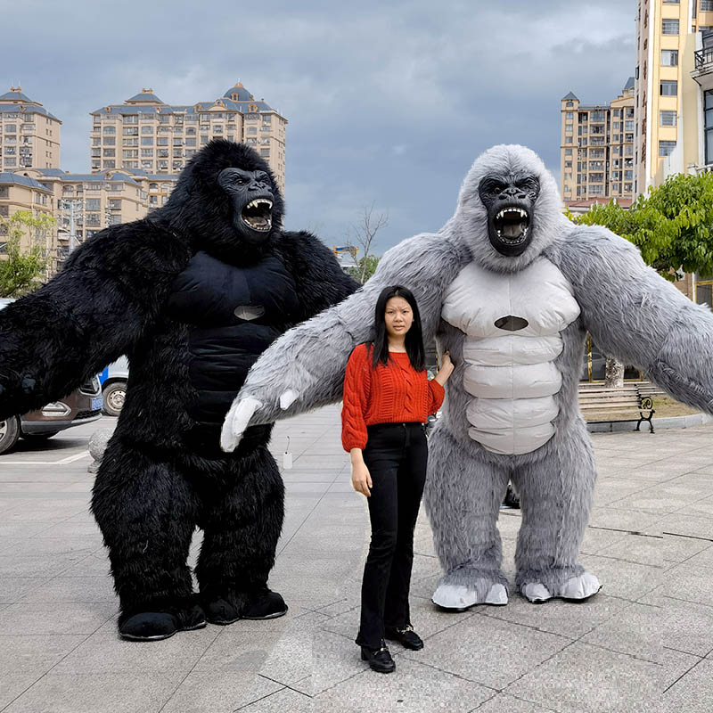 Real Life Inflatable Gorilla M - Inflatable Dinosaur Costume Adult ulasan dan harga