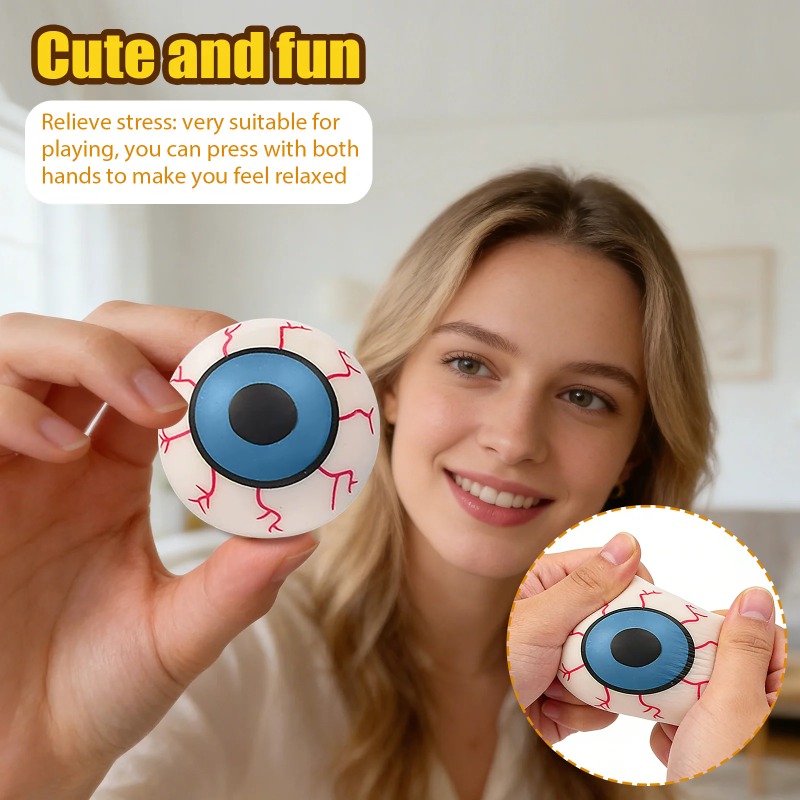 Hot Sale Scary Eyeball Stress  - Prank Toys ulasan dan harga