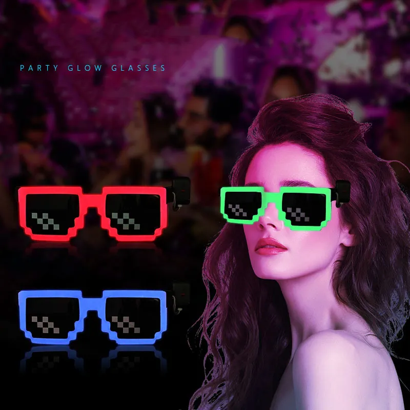Wireless LED Light Up Glasses  - Glow In The Dark Party Glasses ulasan dan harga