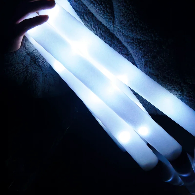 30Pcs LED Foam Sticks White Li - Flashing Led Foam Sticks Party ulasan dan harga