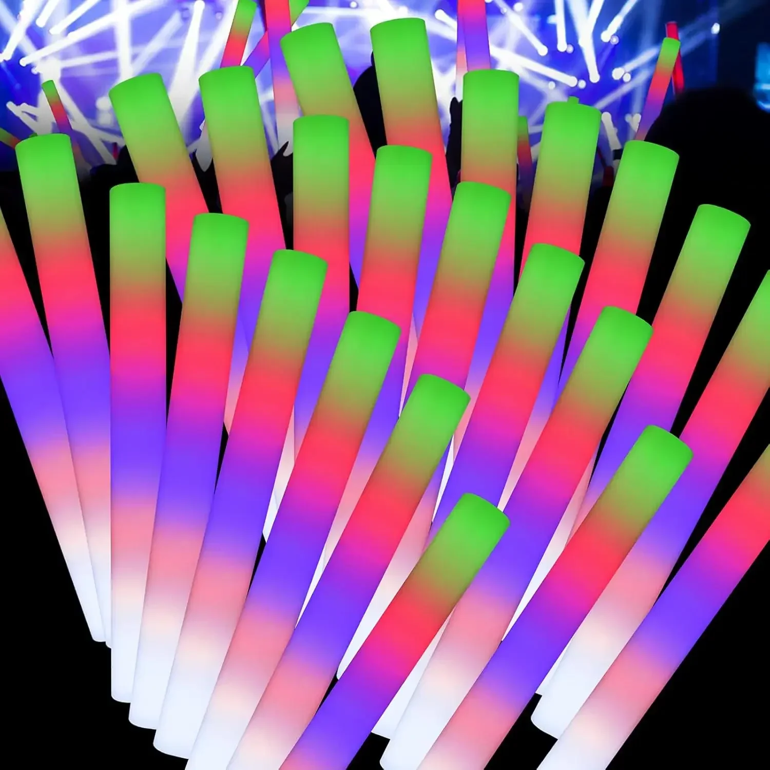 3Z-50PCS Led Foam Glow Sticks  - Flashing Led Foam Sticks Party ulasan dan harga