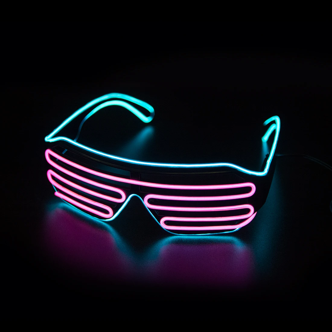 LED Glowing Glasses Gafas Lumi - Glow In The Dark Party Glasses ulasan dan harga