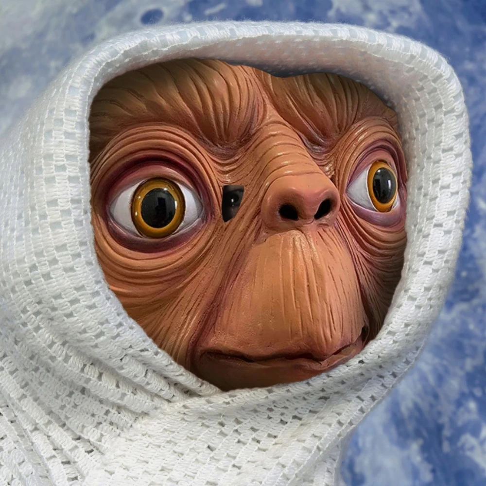 Realistic ET Alien Latex Mask  - Latex Alien Mask Realistic ulasan dan harga
