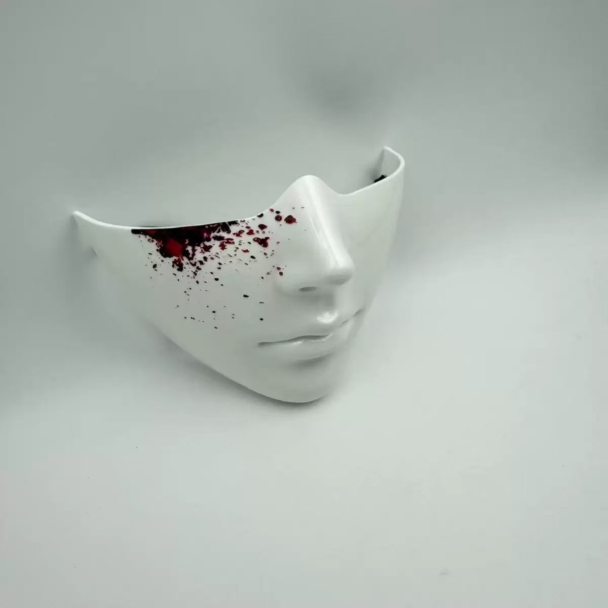 Half Face Human Mask Smooth Fa - Led Purge Mask Halloween ulasan dan harga