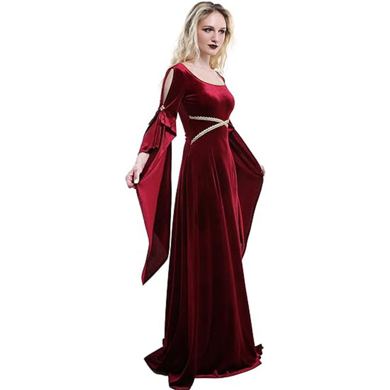 Women Medieval Dress Red Queen - Medieval Renaissance Dress Women ulasan dan harga