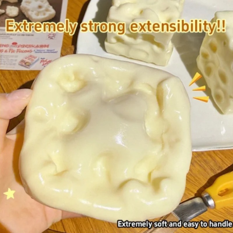 Taba Squishy Cheese Cube Stres - Novelty Gifts ulasan dan harga