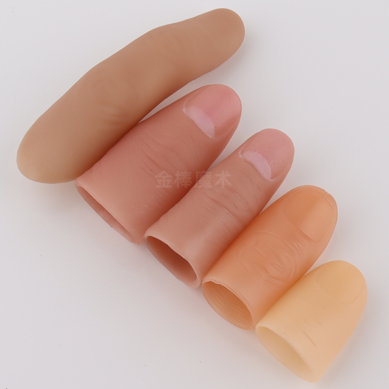 5pc Magic Fake Thumb Set Reali - Thumb Tip Magic Trick Set ulasan dan harga