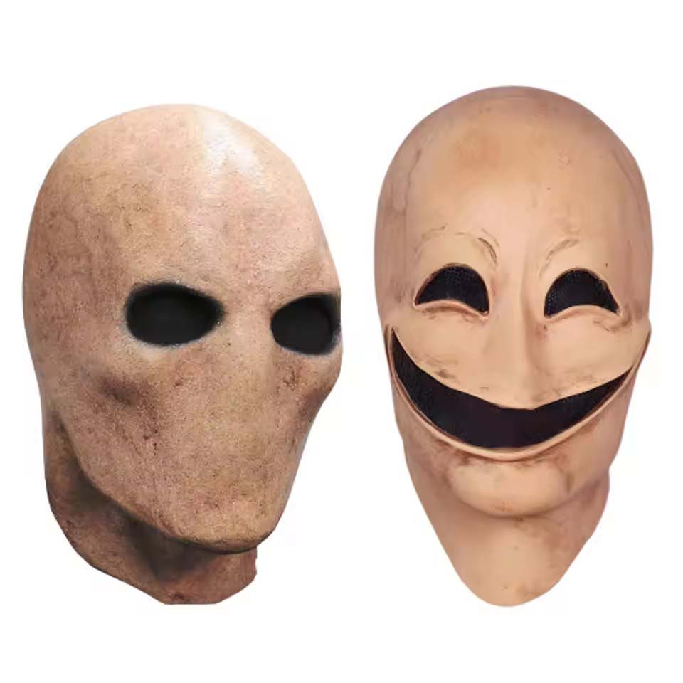 Faceless&Smile Man Halloween S - Latex Alien Mask Realistic ulasan dan harga
