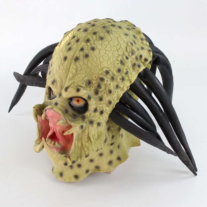 Realistic Predator Full Head M - Latex Alien Mask Realistic ulasan dan harga