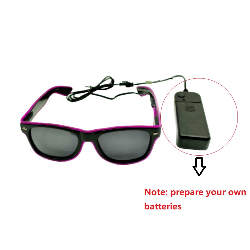NEW Led Glasses Lights Rave Pa - Glow In The Dark Party Glasses ulasan dan harga