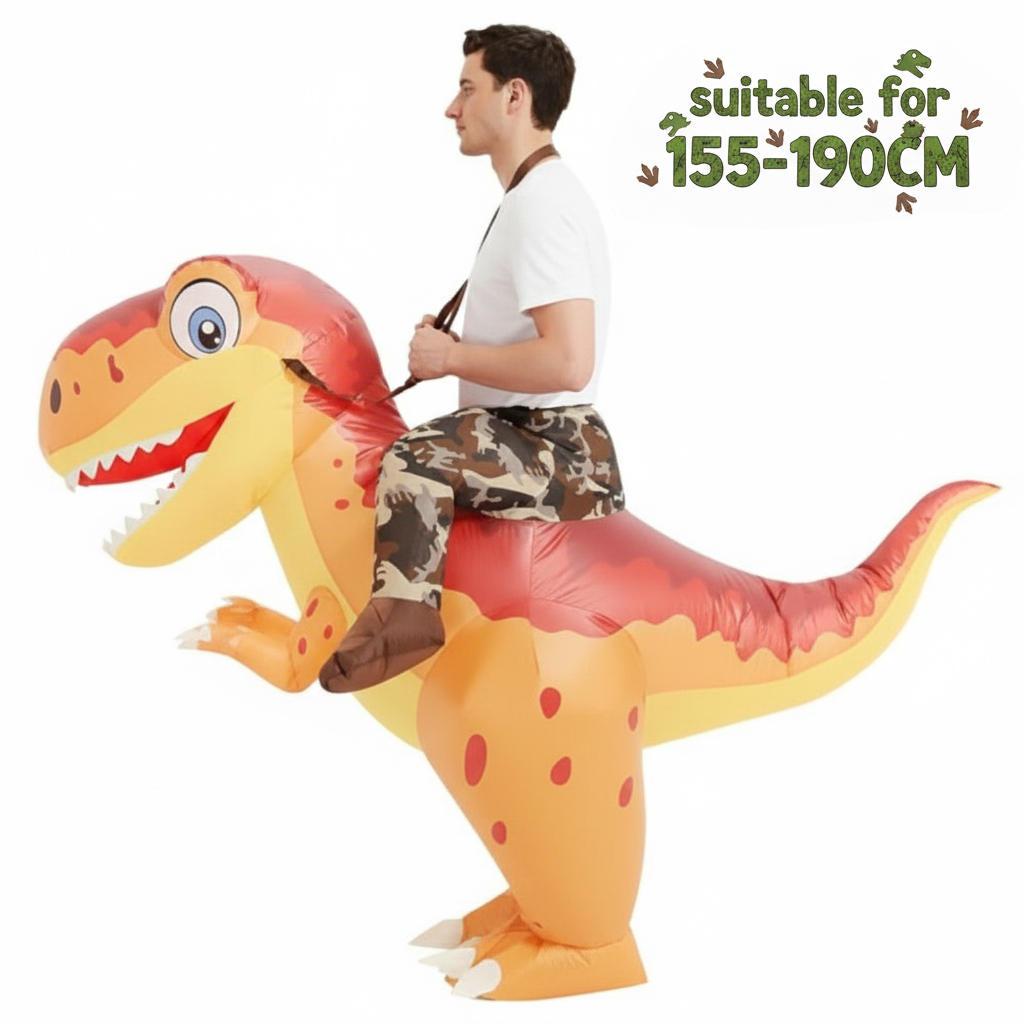 Adult Inflatable Dinosaur Ridi - Costumes ulasan dan harga