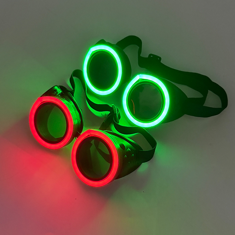 New arrive Round Shape LED Lum - Glow In The Dark Party Glasses ulasan dan harga