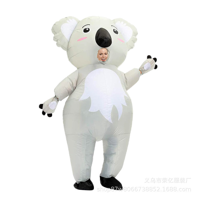 Big Bird Shark Elephant White  - Inflatable Dinosaur Costume Adult ulasan dan harga