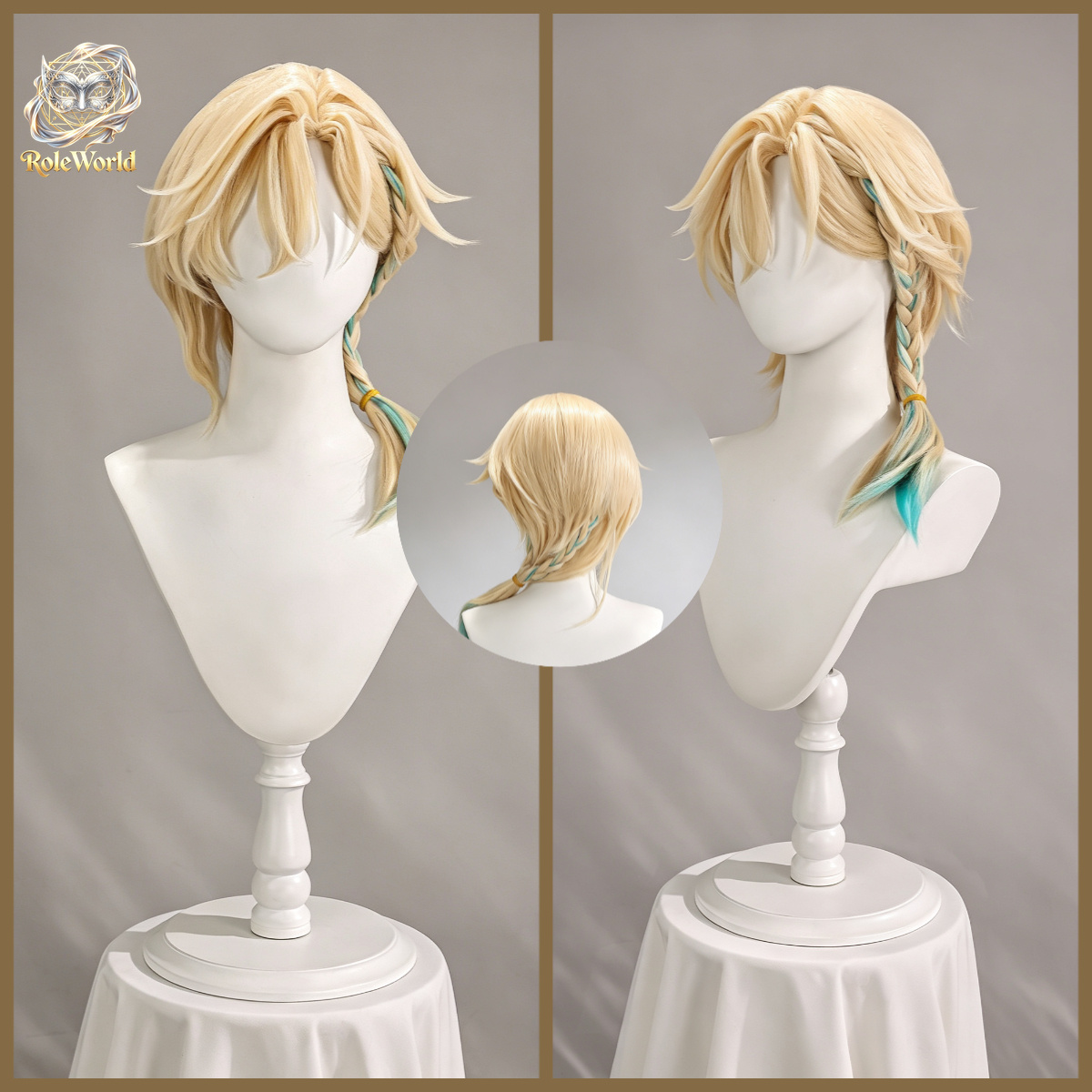 Honkai Star Rail Aventurine Wa - Anime Cosplay Wig Heat Resistant ulasan dan harga