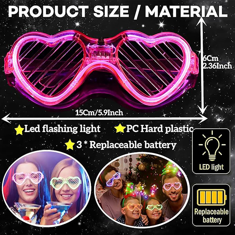 5/10/20/30/50 Bulk Light Up Gl - Glow In The Dark Party Glasses ulasan dan harga