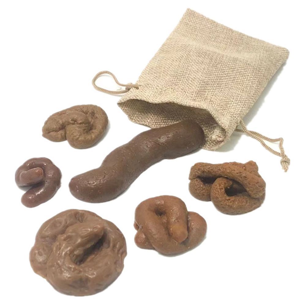 6Pcs Joke Gadget Squish Fool's - Fake Poop Gag Gift ulasan dan harga