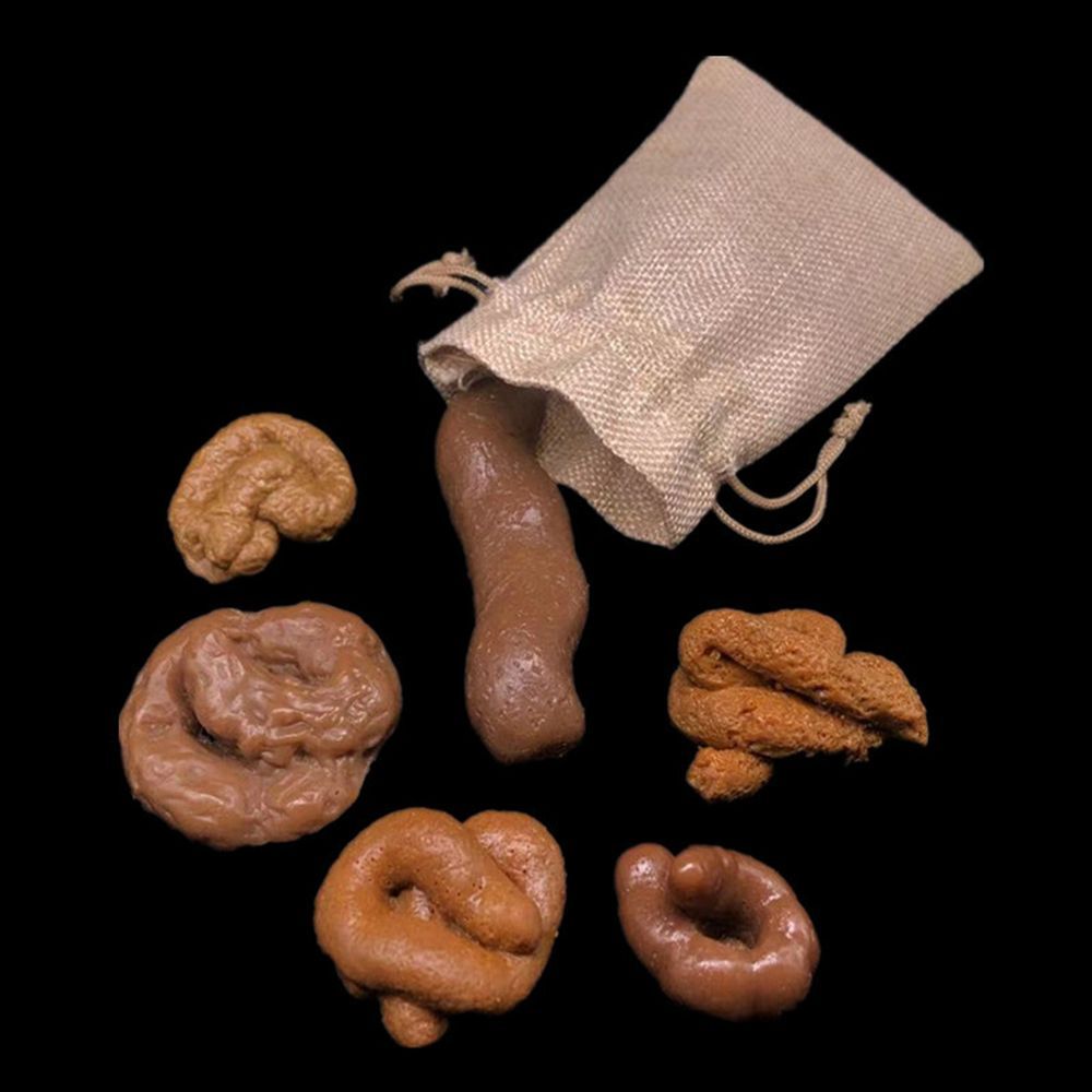6Pcs Joke Gadget Squish Fool's - Fake Poop Gag Gift ulasan dan harga