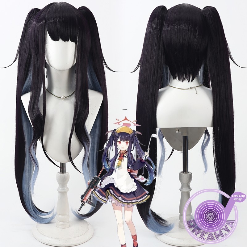 Aikiyo Fuuka Cosplay Wig Blue  - Anime Cosplay Wig Heat Resistant ulasan dan harga
