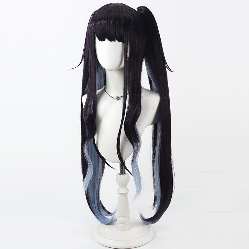 Aikiyo Fuuka Cosplay Wig Blue  - Anime Cosplay Wig Heat Resistant ulasan dan harga