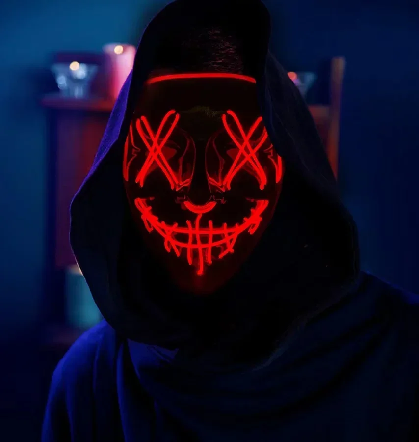 Wireless Bar Music Festival Ne - Led Purge Mask Halloween ulasan dan harga
