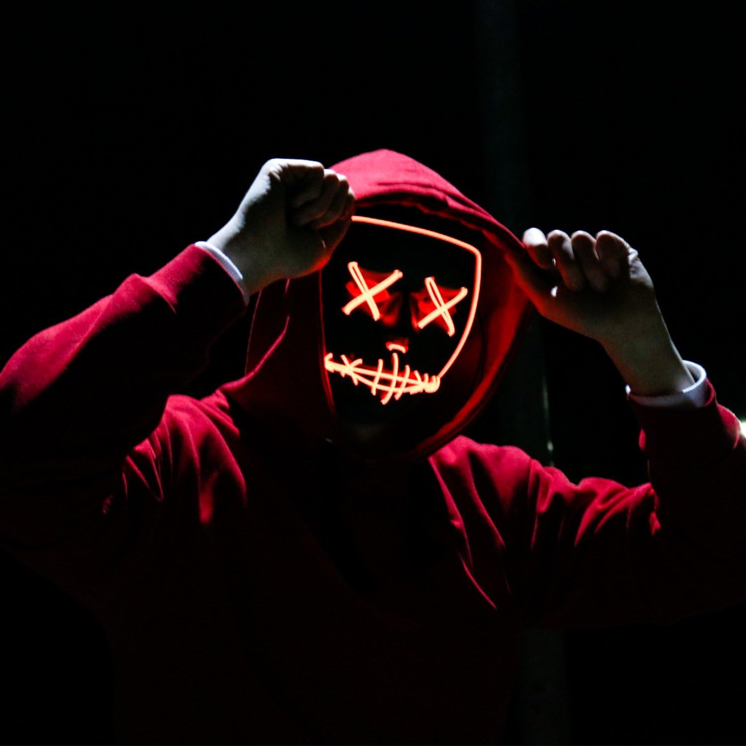 Wireless Bar Music Festival Ne - Led Purge Mask Halloween ulasan dan harga