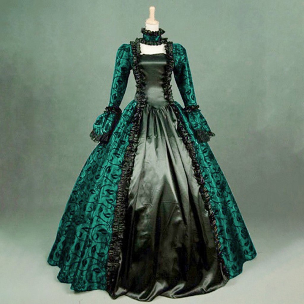 Women Vintage Exquisite Dress  - Medieval Renaissance Dress Women ulasan dan harga