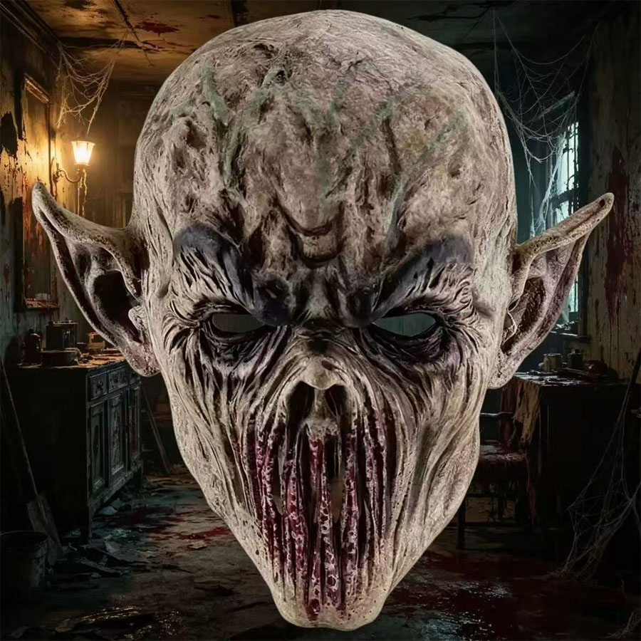 Halloween Scary Monster Mask R - Latex Alien Mask Realistic ulasan dan harga