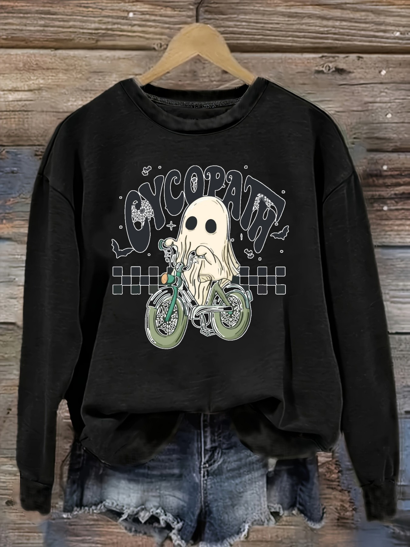 Women's Casual Long Sleeve Cre - Costumes ulasan dan harga