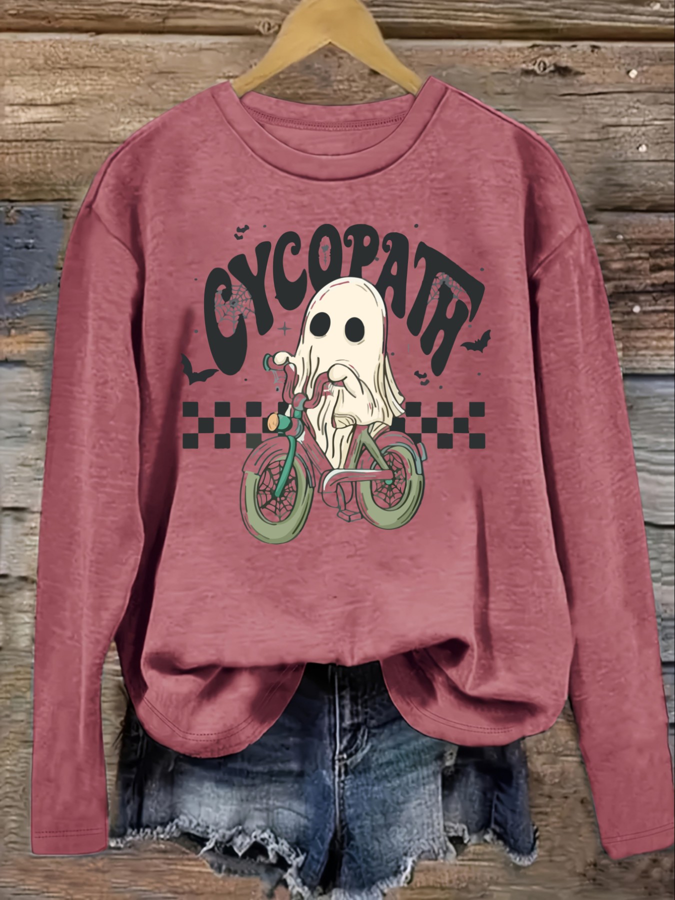 Women's Casual Long Sleeve Cre - Costumes ulasan dan harga