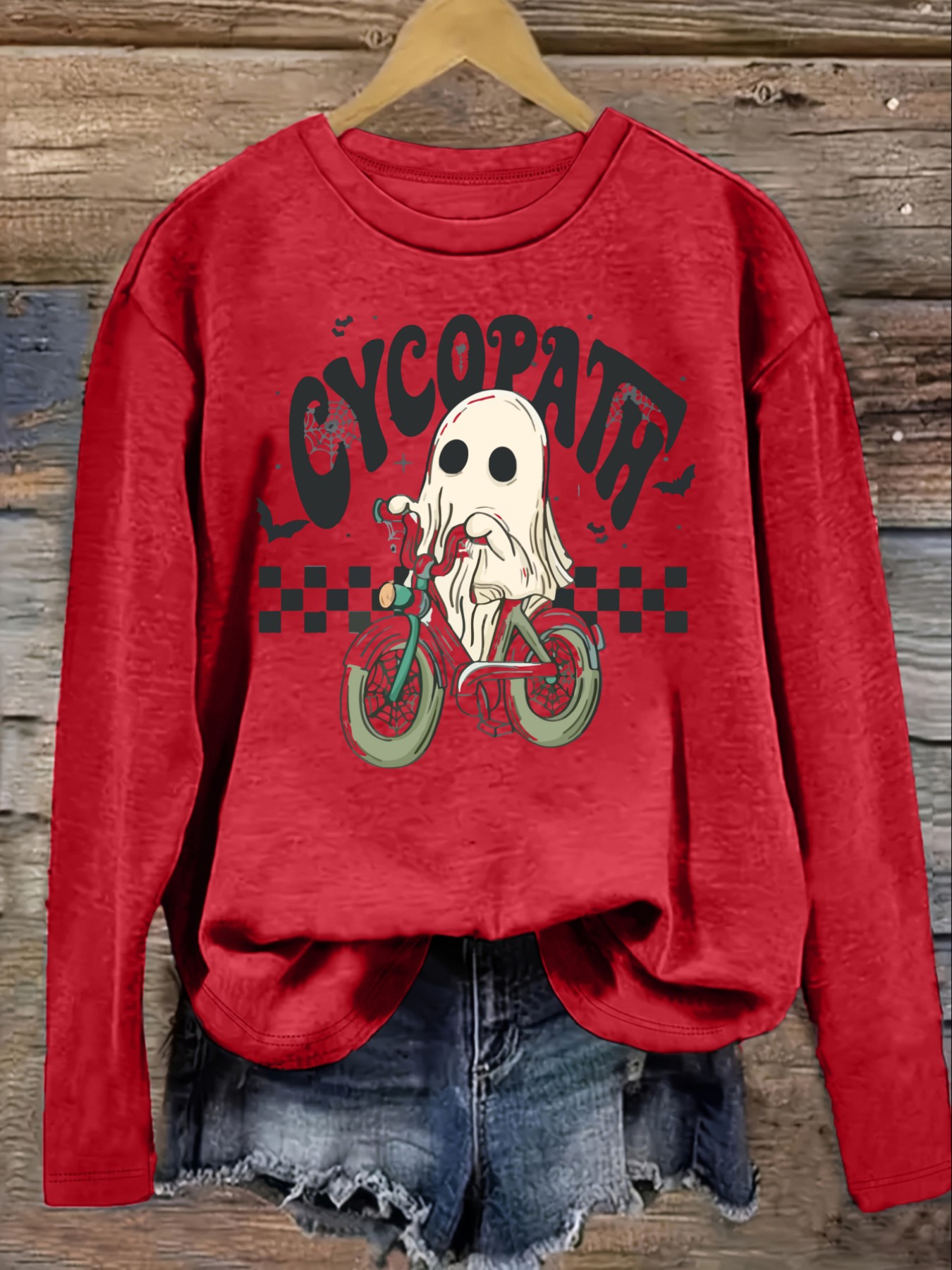 Women's Casual Long Sleeve Cre - Costumes ulasan dan harga
