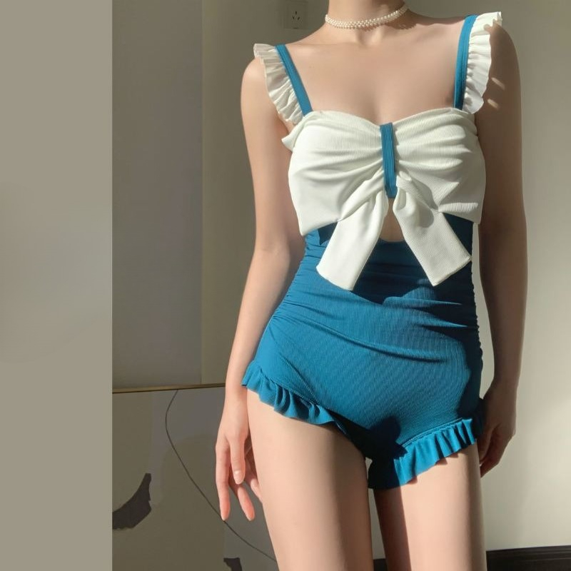 Cute Bowknot Detail Swimwear L - Costumes ulasan dan harga