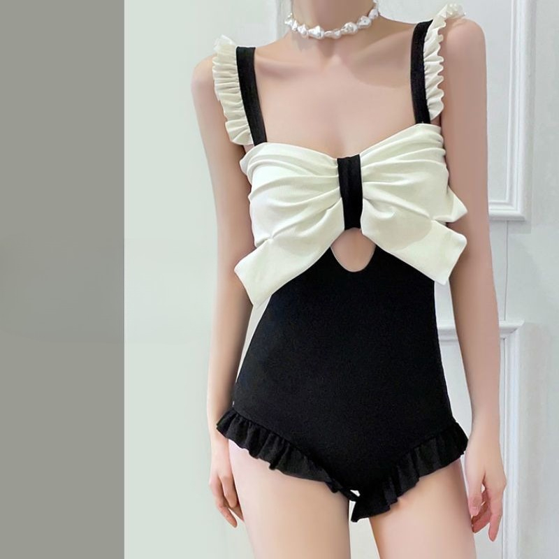 Cute Bowknot Detail Swimwear L - Costumes ulasan dan harga