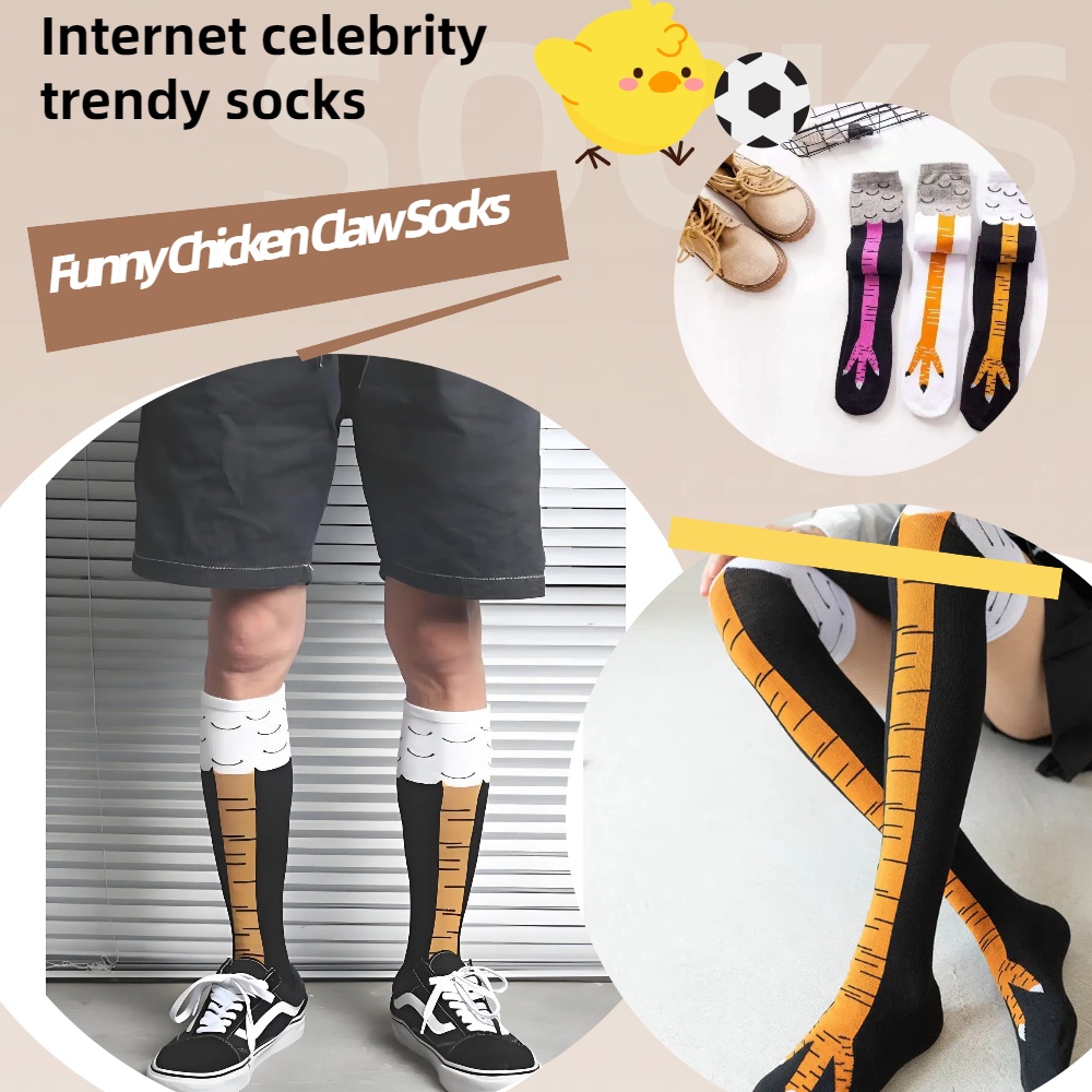 Men Women Funny 3D Chicken Soc - Funny Chicken Leg Socks ulasan dan harga