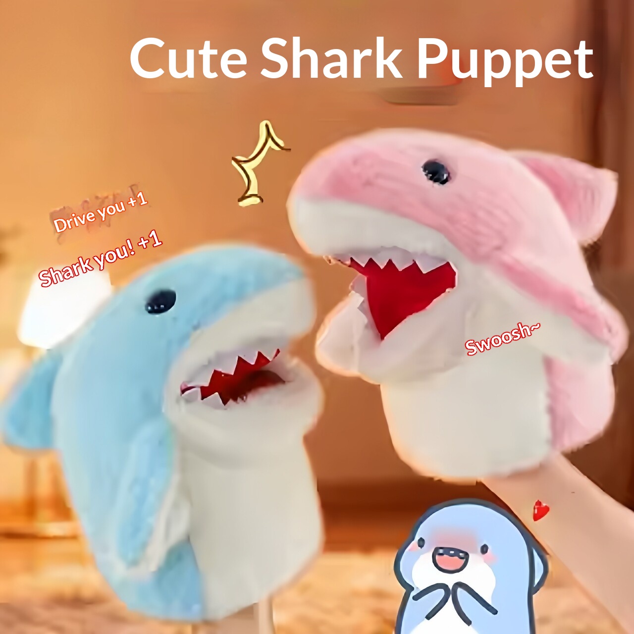 Shark Hand Puppet Plush Shark  - Prank Toys ulasan dan harga