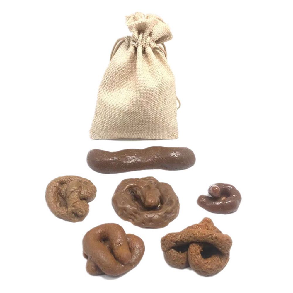 6Pcs Turd Tricky  Gadget Squis - Fake Poop Gag Gift ulasan dan harga