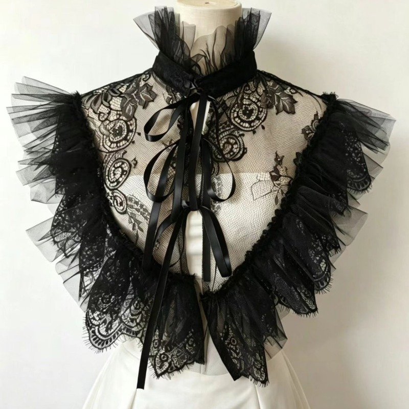 Gothic Style Lace Tulle False  - Costumes ulasan dan harga