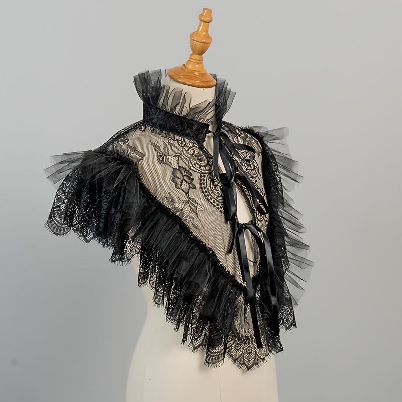 Gothic Style Lace Tulle False  - Costumes ulasan dan harga
