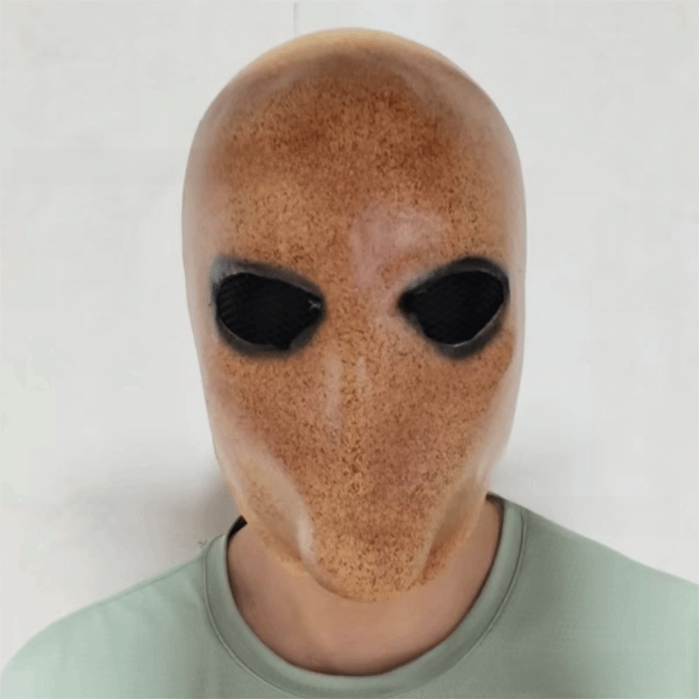 Faceless Man Halloween Slender - Latex Alien Mask Realistic ulasan dan harga