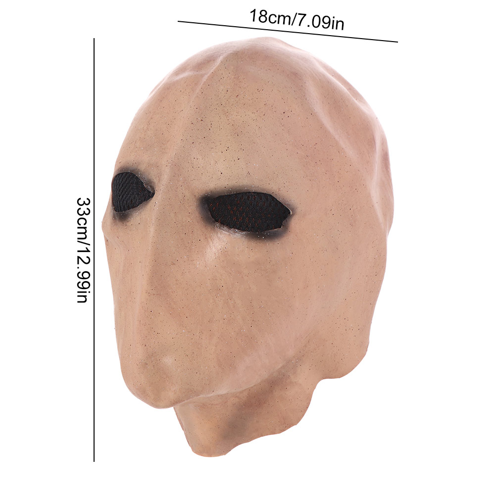 Faceless Man Halloween Slender - Latex Alien Mask Realistic ulasan dan harga