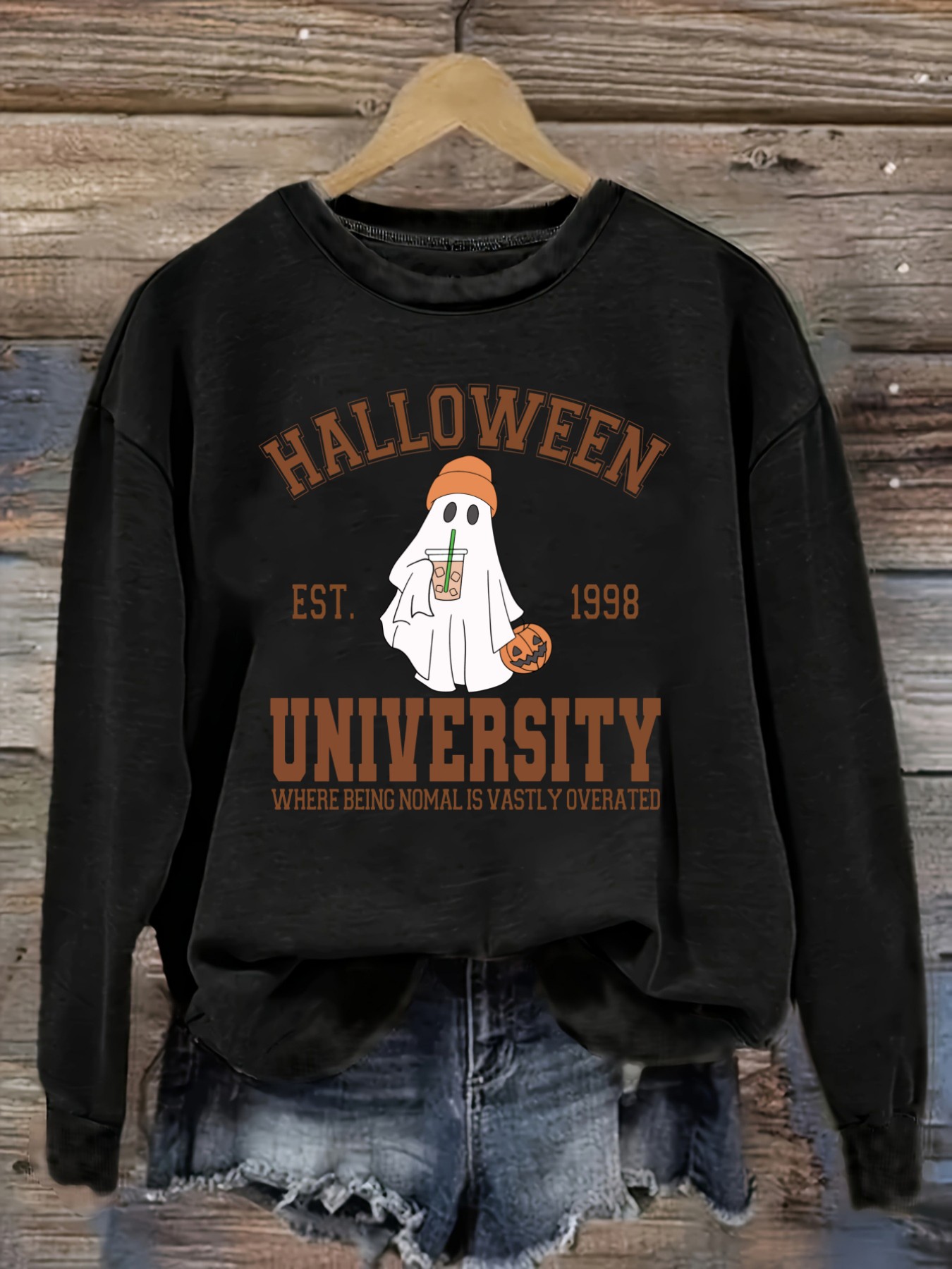 Women's Casual Long Sleeve Cre - Costumes ulasan dan harga