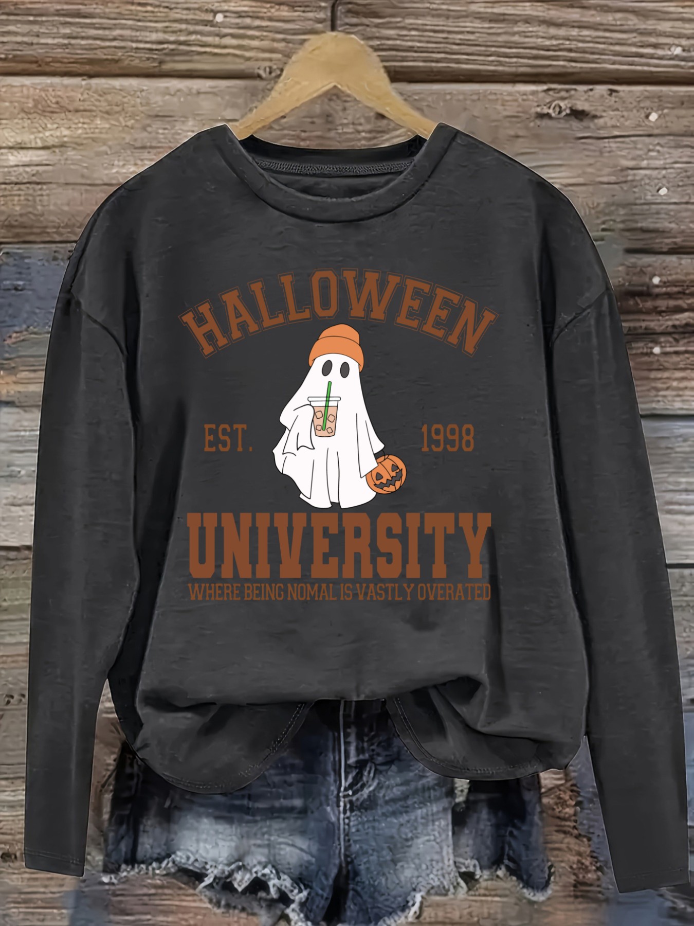 Women's Casual Long Sleeve Cre - Costumes ulasan dan harga