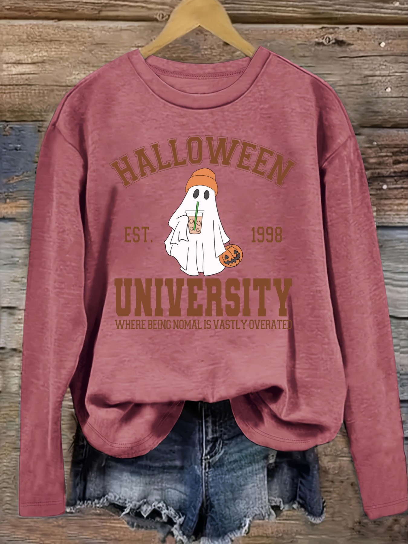 Women's Casual Long Sleeve Cre - Costumes ulasan dan harga