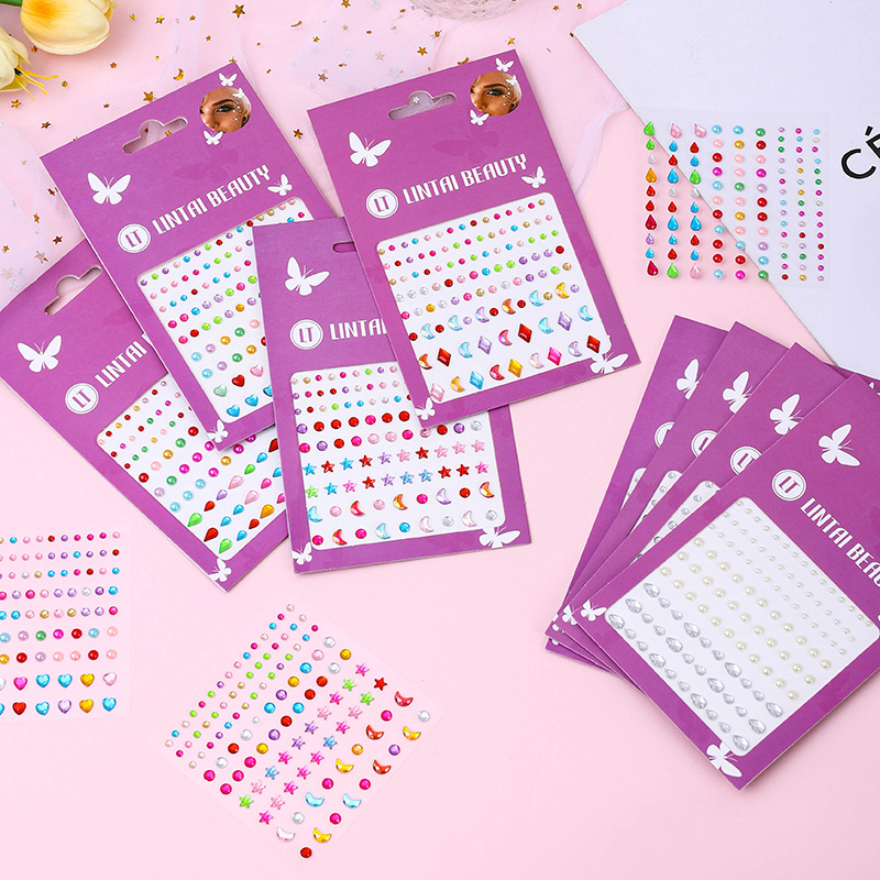 Hot Selling Face Gems Stickers - Party Supplies ulasan dan harga