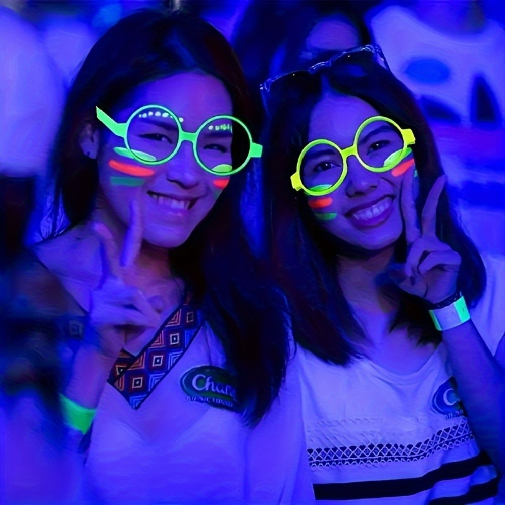 5/12pcs UV Glow in The Dark Gl - Glow In The Dark Party Glasses ulasan dan harga